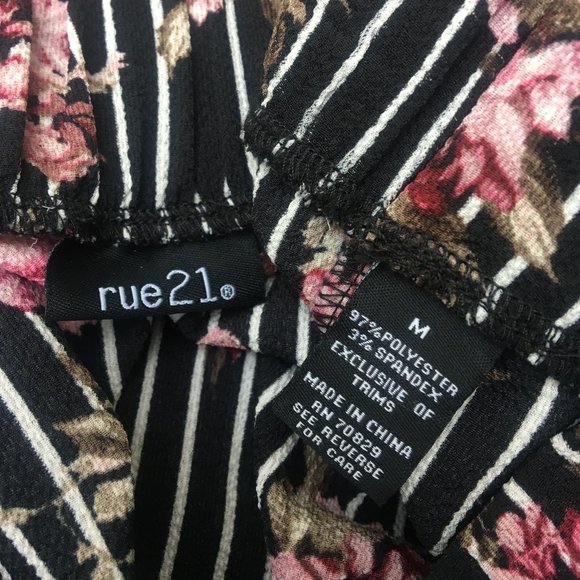 Rue21 Rose Pants Size Medium wide leg hippie dress pants casual - Picture 6 of 10